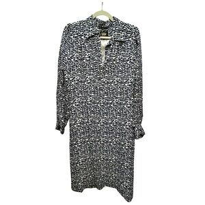 A.P.C. x Vanessa Seward Navy Print Shirt Dress – Size M